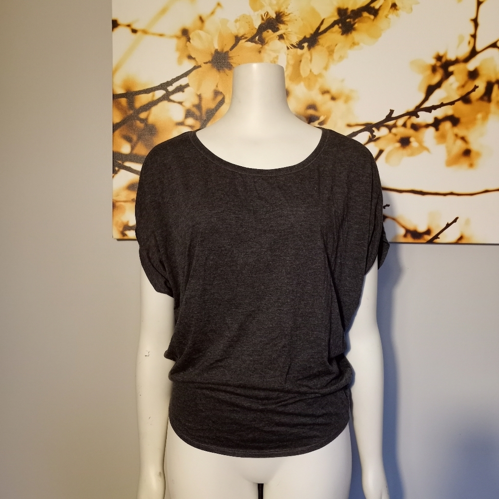 Grey dressy top